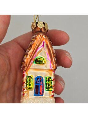 Christmas Ornament Glass Gingerbread House Thomas Pacconi Museum Series 2003 VTG